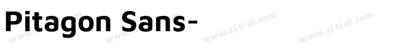 Pitagon Sans字体转换
